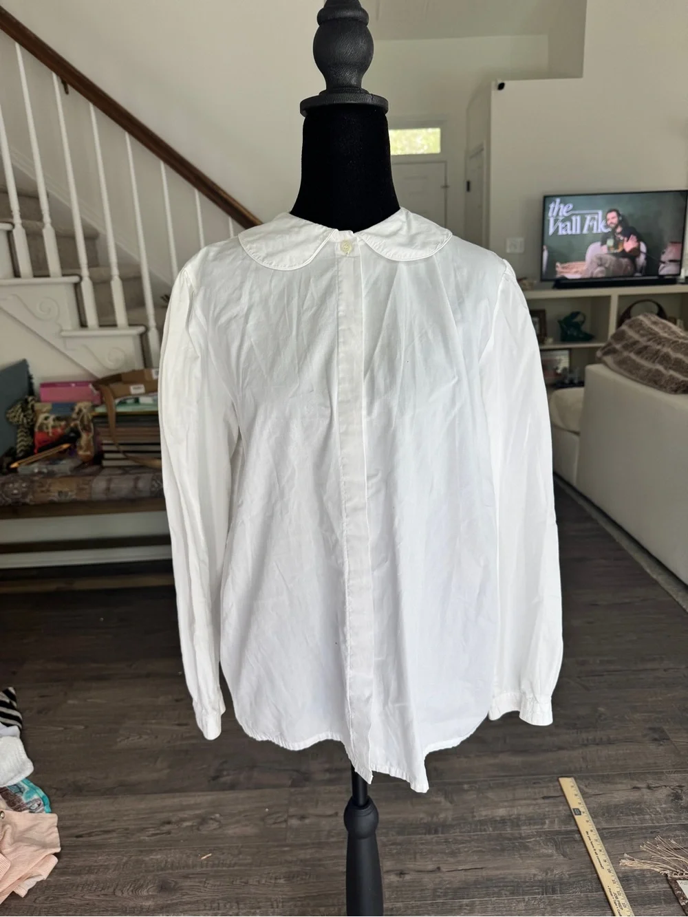 J. Crew White Button-Down Blouse